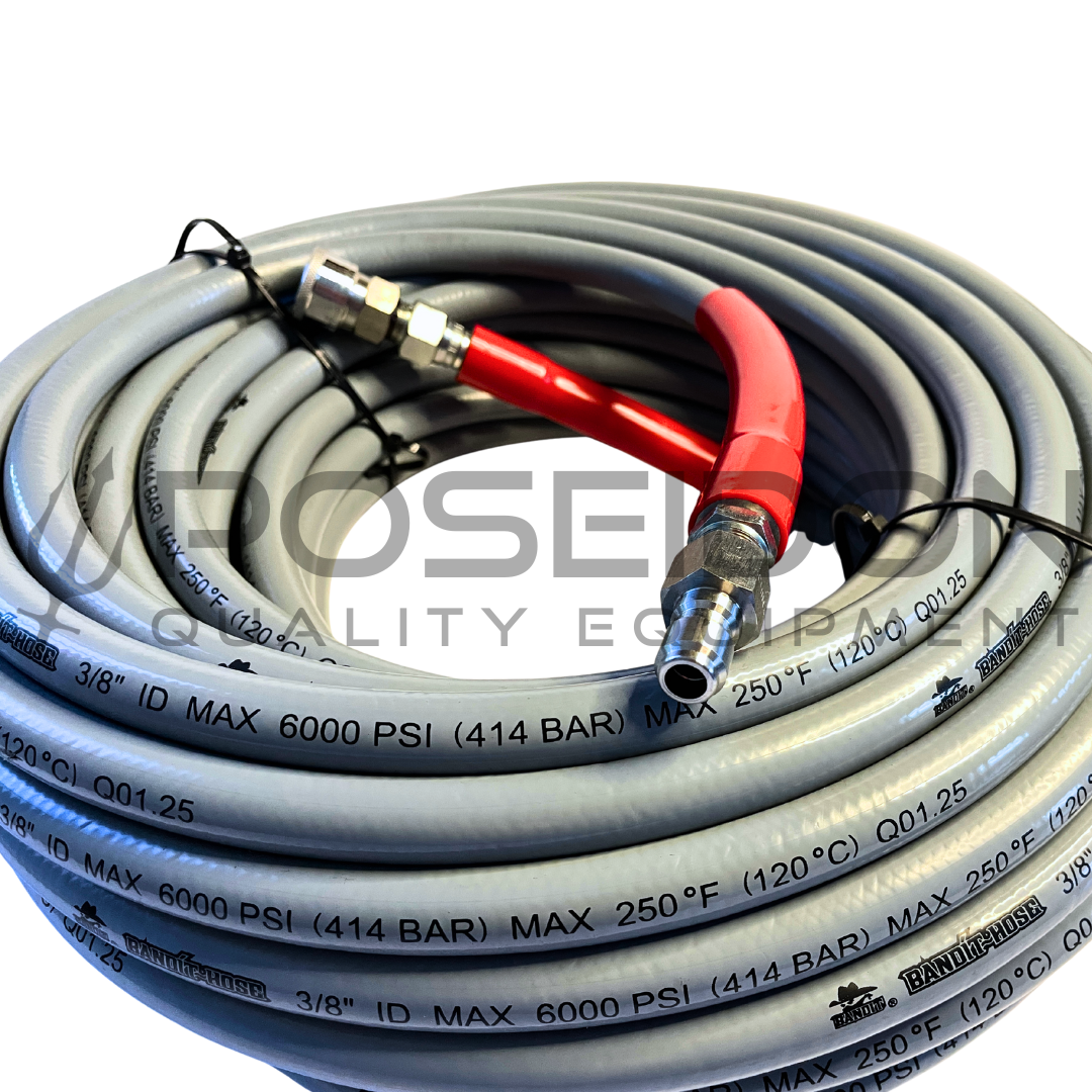 Bandit Hose 3/8" x 100' 6000 PSI High Pressure Hose, Smooth