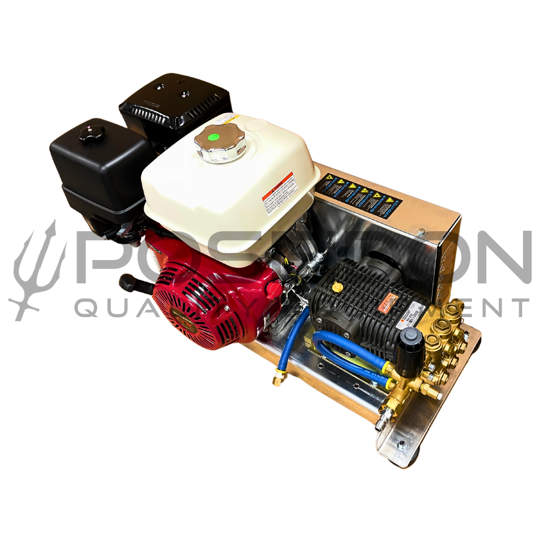 5.5 GPM 3000PSI Pressure Washer Pull Start Bandit Skid | Honda X390 Belt Drive