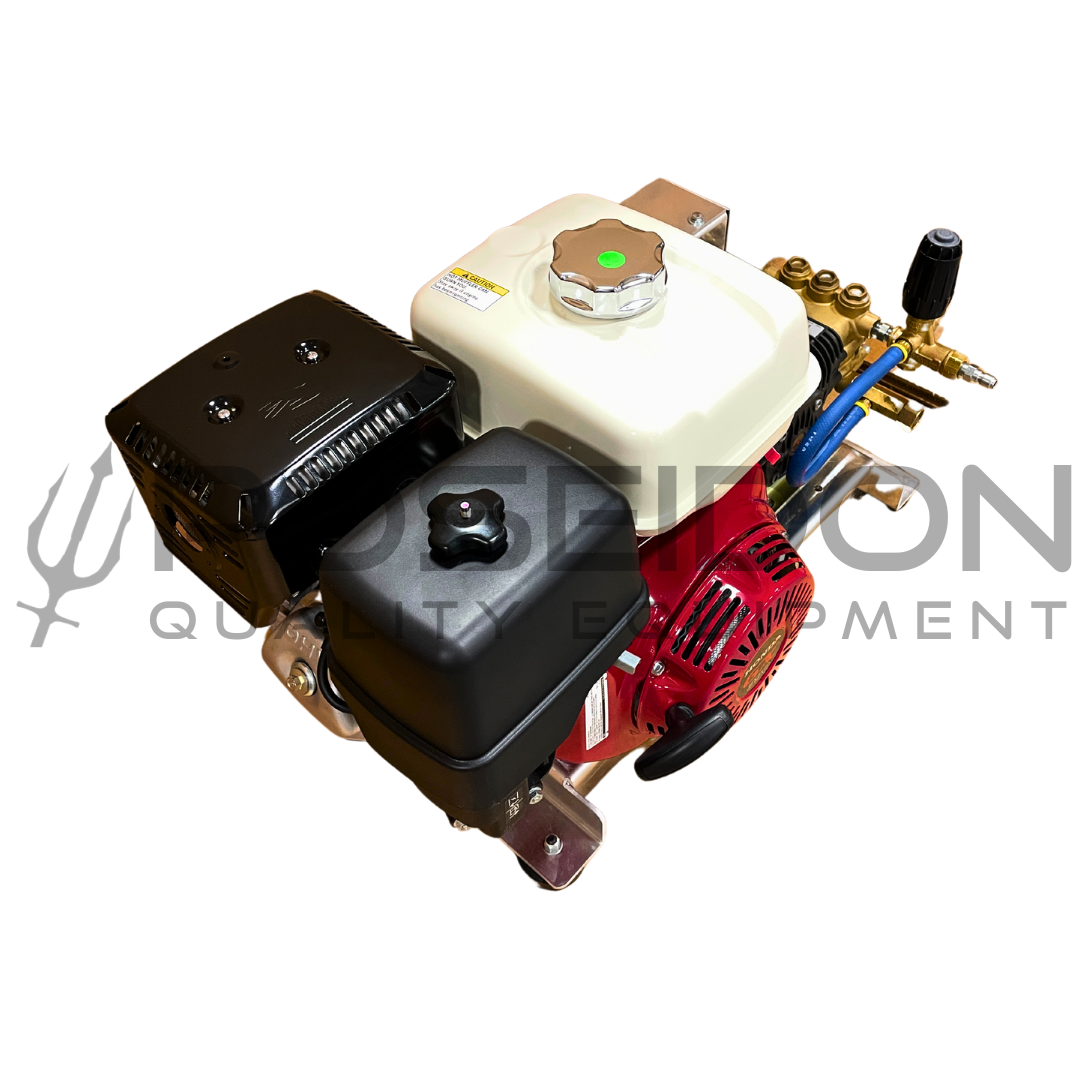 5.5 GPM 3000PSI Pressure Washer Pull Start Bandit Skid | Honda X390 Belt Drive
