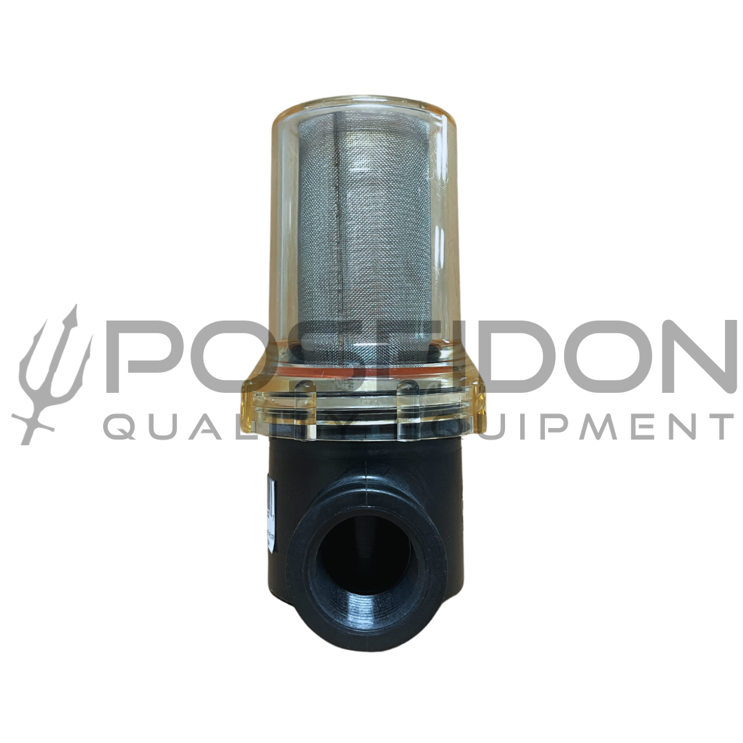 Clear Bowl Water Filter | 3/4 inch 40 Mesh