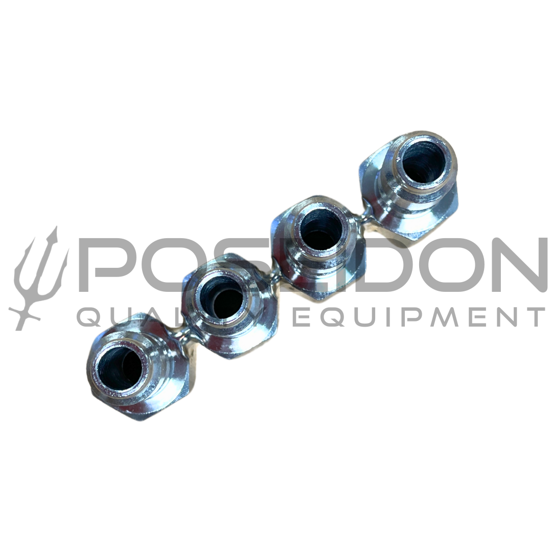 JROD Holder 4 Way S.S. for 1/4" Nozzles