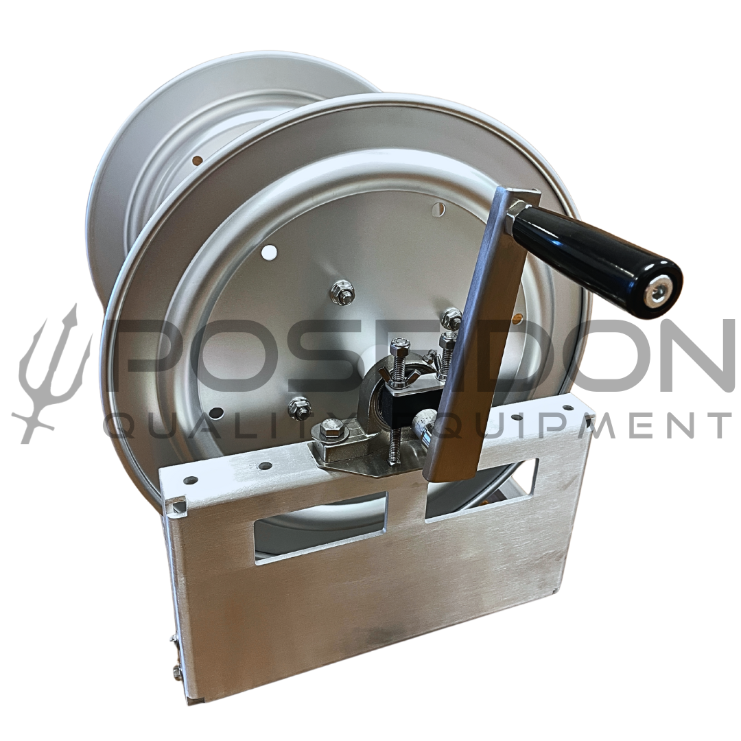 Poseidon 12" Aluminum Hose Reel SS Manifold 300ft