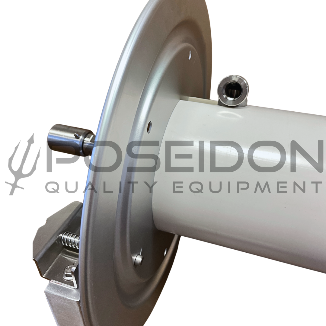 Poseidon 12" Aluminum Hose Reel SS Manifold 300ft