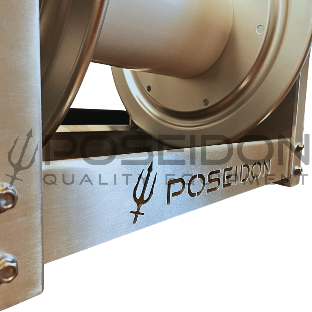 Poseidon 12" Aluminum Hose Reel SS Manifold 300ft
