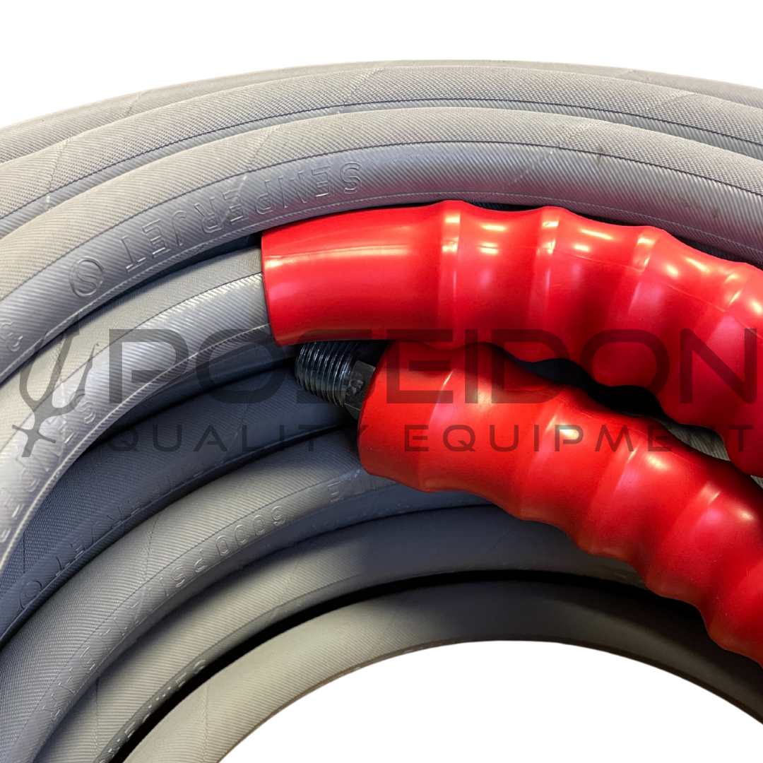 3/8" x 100' 6000PSI High Pressure Hose, Gray