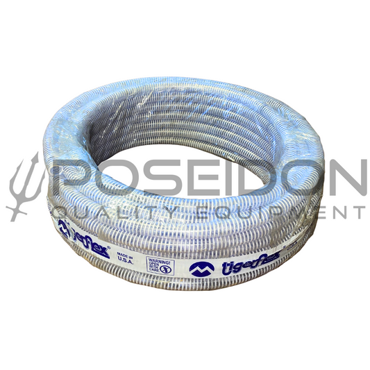 3/4" x 10' PVC Clear/White Suction Hose