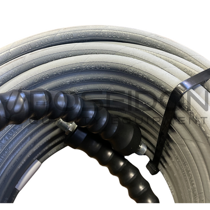 3/8" x 100' 4100PSI High Pressure Hose, Gray