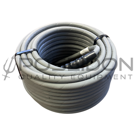 3/8" x 100' 4100PSI High Pressure Hose, Gray