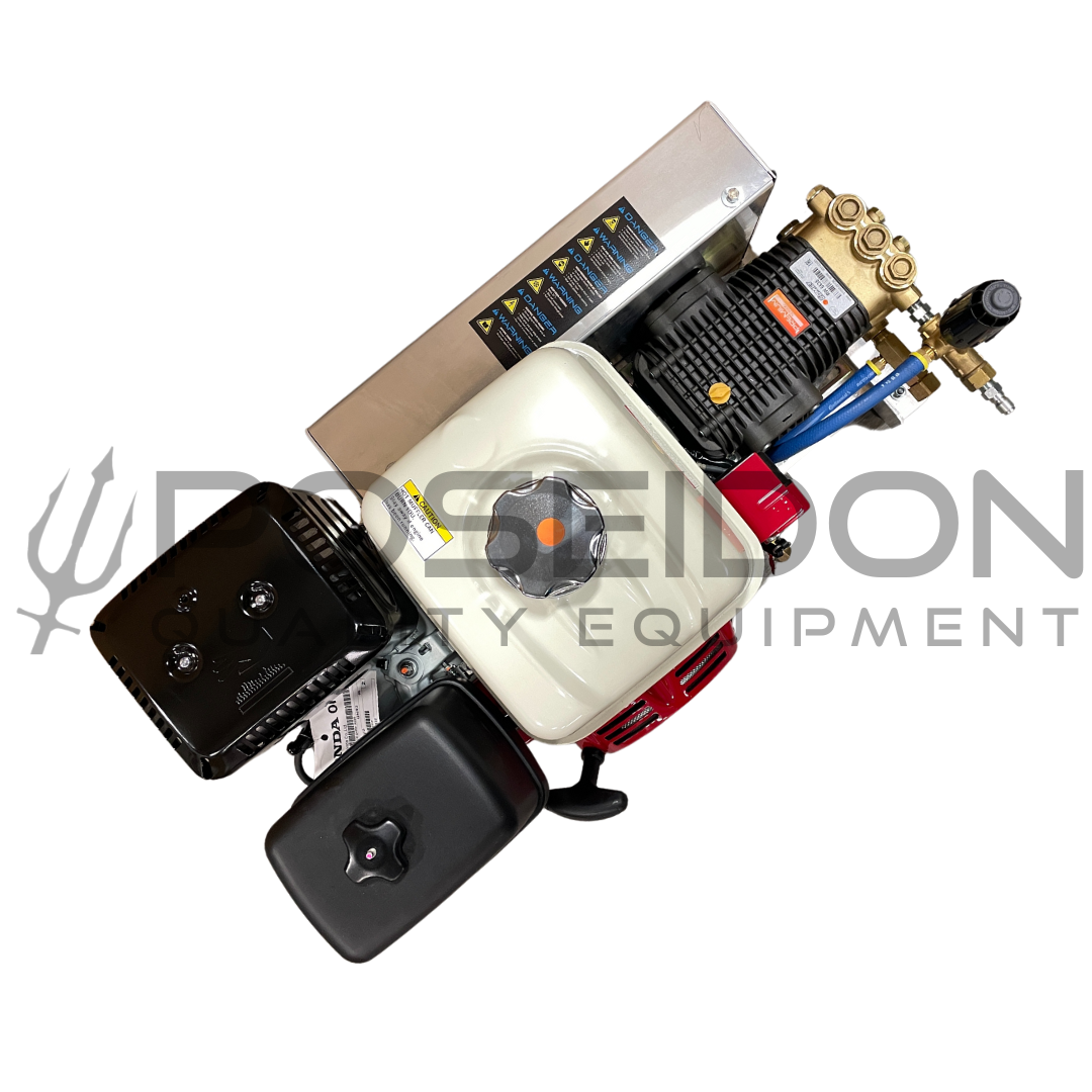 5.5 GPM 3000PSI Pressure Washer Electric Start Bandit Skid | Honda X390 Belt Drive