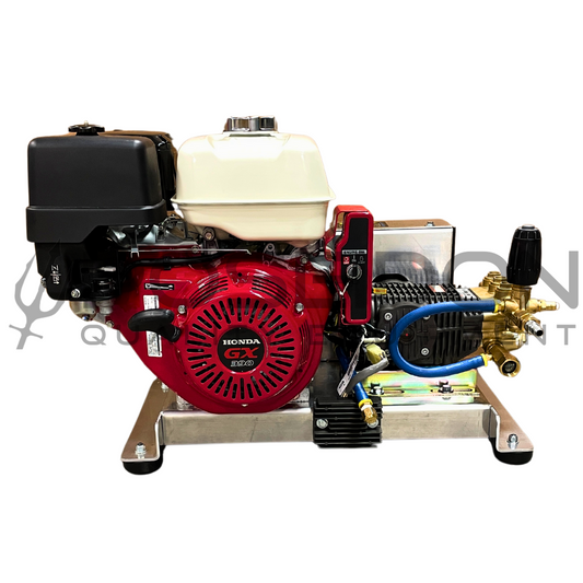 5.5 GPM 3000PSI Pressure Washer Electric Start Bandit Skid | Honda X390 Belt Drive