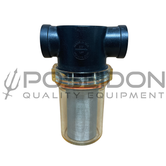 Clear Bowl Water Filter | 3/4 inch 40 Mesh