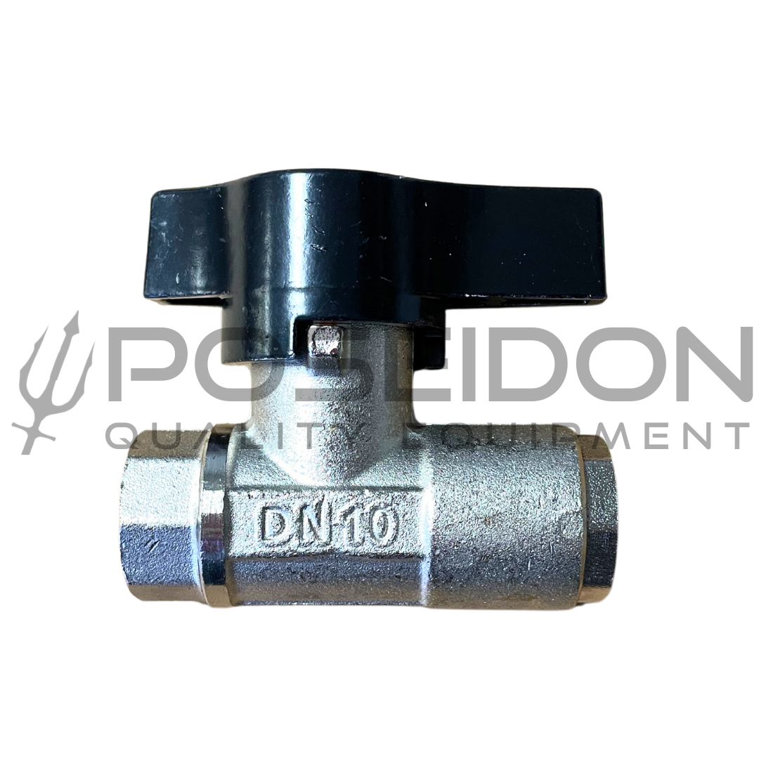 DN10 Ball Valve 3/8 FPT Nickel Plated