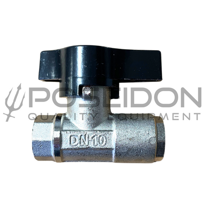 DN10 Ball Valve 3/8 FPT Nickel Plated