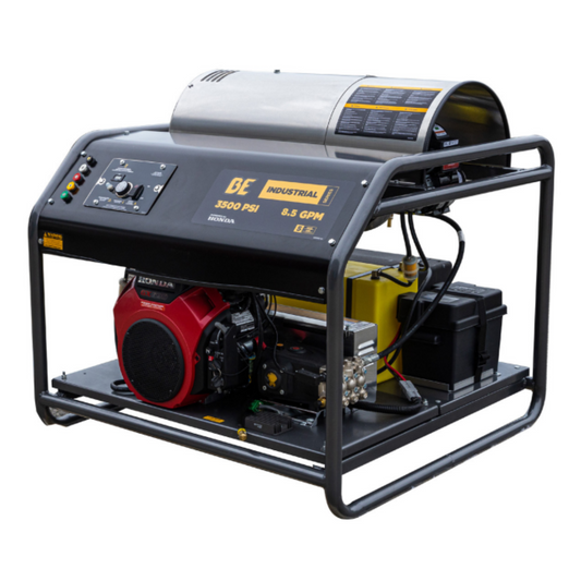 BE HW3524HA12V Hot Water Gas Pressure Washer | 8.5 GPM, 3,500 PSI, Honda GX690