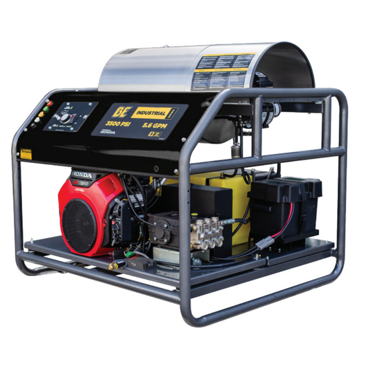 BE HW3524HG12V Hot Water Gas Pressure Washer | 5.5 GPM, 3,500 PSI, Honda GX690