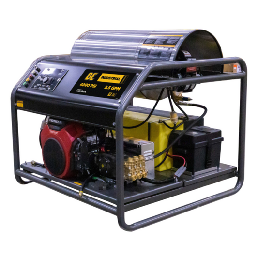 BE HW4024HA12V Hot Water Gas Pressure Washer | 5.5 GPM, 4,000 PSI, Honda GX690