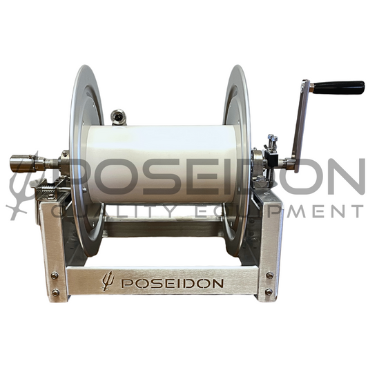 Poseidon 12" Aluminum Hose Reel SS Manifold 300ft