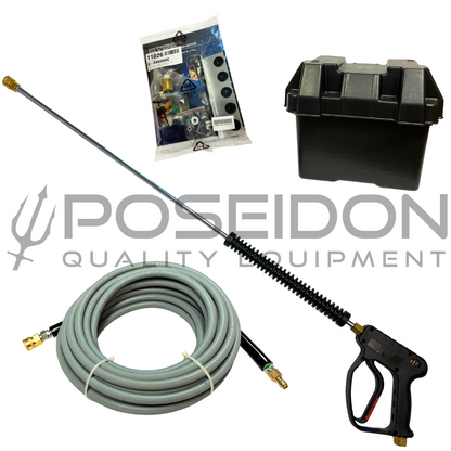 8.0 GPM 3500PSI Pressure Washer Electric Start Bandit Skid | Honda GX690 Belt Drive